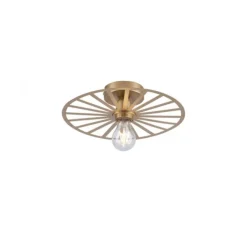 LED Deckenleuchte 30x30 messing matt farbig rund Speichenoptik Wandlampe