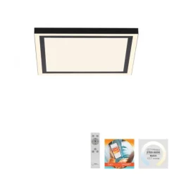 LED Deckenleuchte 30x30 schwarz dimmbar CCT steuerbar über App