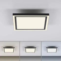 LED Deckenleuchte 30x30 schwarz dimmbar CCT steuerbar über App