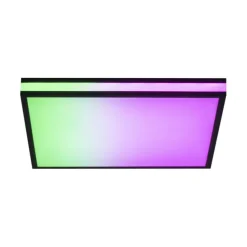 LED Deckenleuchte 45x45 schwarz quadratisch RGB Dreamcolor dimmbar Panel