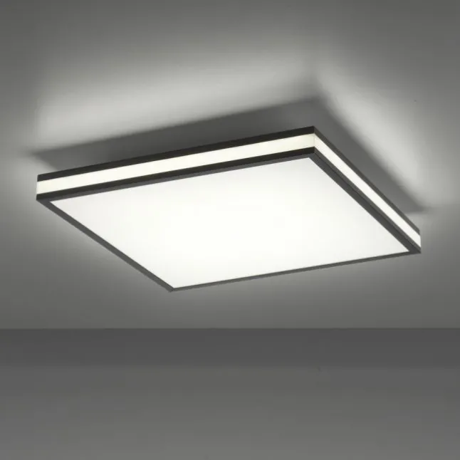 LED Deckenleuchte 45x45 schwarz quadratisch RGB Dreamcolor dimmbar Panel