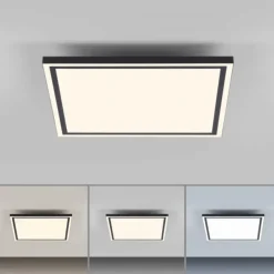 LED Deckenleuchte 45x45 schwarz steuerbar über App dimmbar