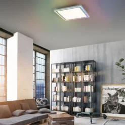 LED Deckenleuchte 40x40 weiss flach Rainbow RGB Fernbedienung Alleskönner