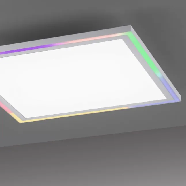 LED Deckenleuchte 40x40 weiss flach Rainbow RGB Fernbedienung Alleskönner