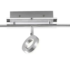 LED-Deckenstrahler, Aluminium, 3 Leuchtköpfe, warmweiße Lichtfarbe, modern