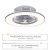 LED-Deckenventilator, Fernbedienung, CCT, Ventilator, Timer, Geschwindigkeit einstellbar