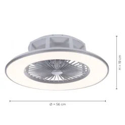 LED-Deckenventilator, Fernbedienung, CCT, Ventilator, Timer, Geschwindigkeit einstellbar