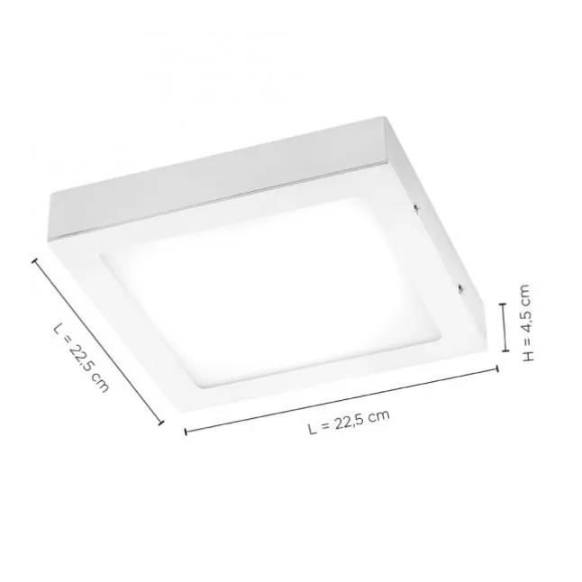 LED-Einbauleuchte in weiß und quadratisch inkl. Dimmfunktion leuchtet blendfrei