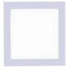 LED-Einbauleuchte, silber, quadratisch, dimmbar, blendfrei, warnweiß, eckig