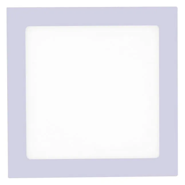LED-Einbauleuchte, silber, quadratisch, dimmbar, blendfrei, warnweiß, eckig