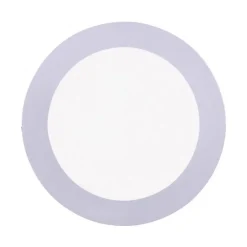 LED-Einbauleuchte, silber, rund inkl. Dimmfunktion, blendfrei, modern