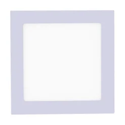 LED-Einbauleuchte, silber, 17x17cm, quadratisch, dimmbar, blendfrei