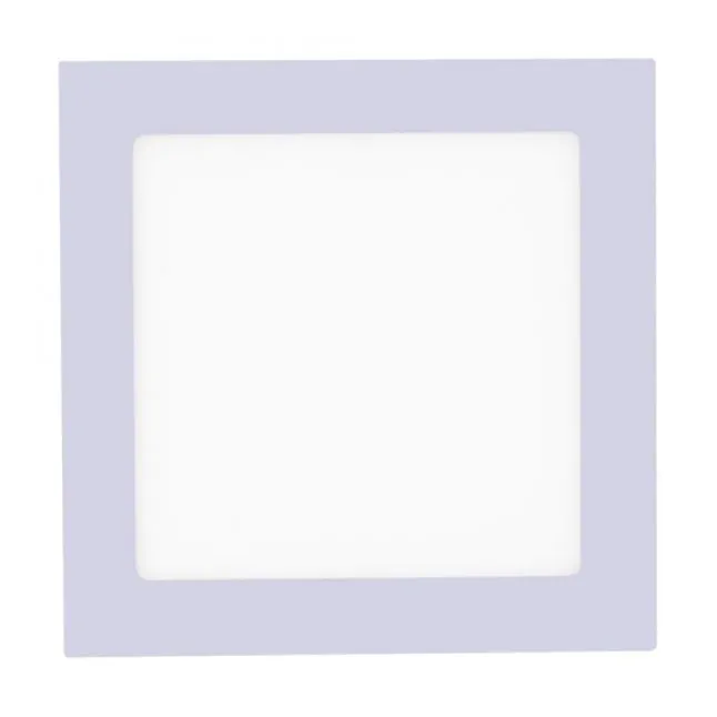 LED-Einbauleuchte, silber, 17x17cm, quadratisch, dimmbar, blendfrei