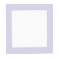 LED-Einbauleuchte, silber, 17x17cm, quadratisch, dimmbar, blendfrei
