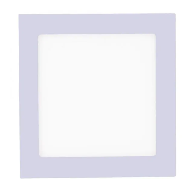 LED-Einbauleuchte, silber, 17x17cm, quadratisch, dimmbar, blendfrei