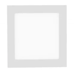 LED-Einbauleuchte, weiß, quadratisch, warmweiß, dimmbar, blendfrei, modern