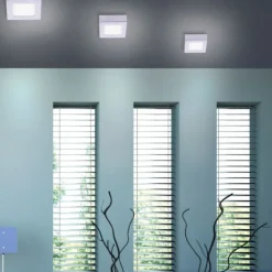 LED-Einbauleuchte, weiß, quadratisch, inkl. Dimmfunktion, blendfrei, modern