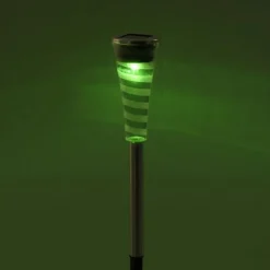LED Erdspießleuchte Set Farbverlauf spritzwassergeschützt Solar