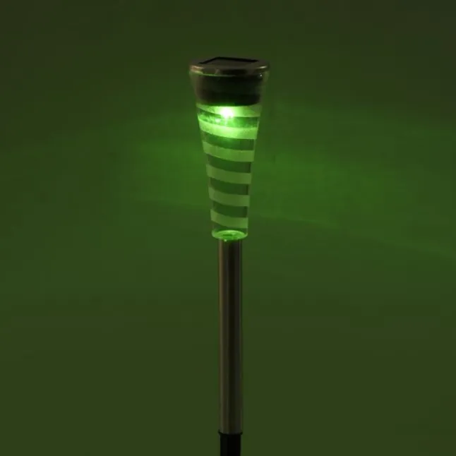 LED Erdspießleuchte Set Farbverlauf spritzwassergeschützt Solar