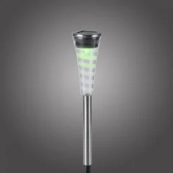 LED Erdspießleuchte Set Farbverlauf spritzwassergeschützt Solar