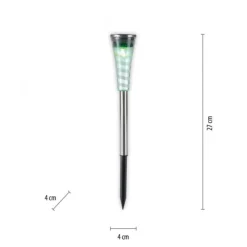 LED Erdspießleuchte Set Farbverlauf spritzwassergeschützt Solar