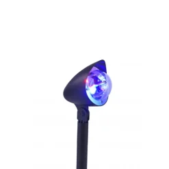 LED-Gartenerdspieß, Disco-Effekt, spritzwassergeschützt, schwarz