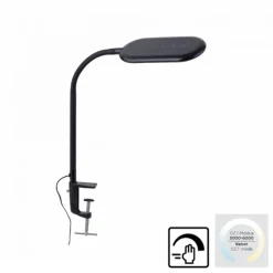 LED Klemmleuchte, schwarz, CCT, dimmbar, Innenleuchte, IP20