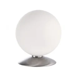LED-Kugelleuchte, Tischleuchte, warmweißer Lichtfarbe, Touchdimmer, blendfrei