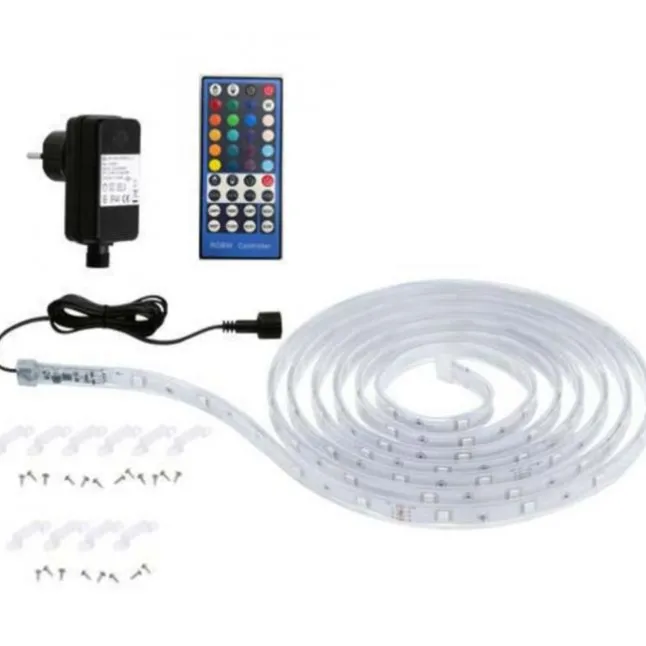 LED Lichtstreifen mehrfarbig 5 Meter mit Fernbedienung dimmbar RGB