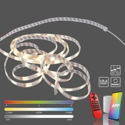 LED Lichtstreifen, Smart Home, mehrfarbig, selbstklebend, RGB+W Funktion
