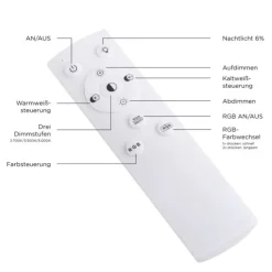 LED Panel, Cut-Out Design, 45x45 cm, RGBW, Fernbedienung