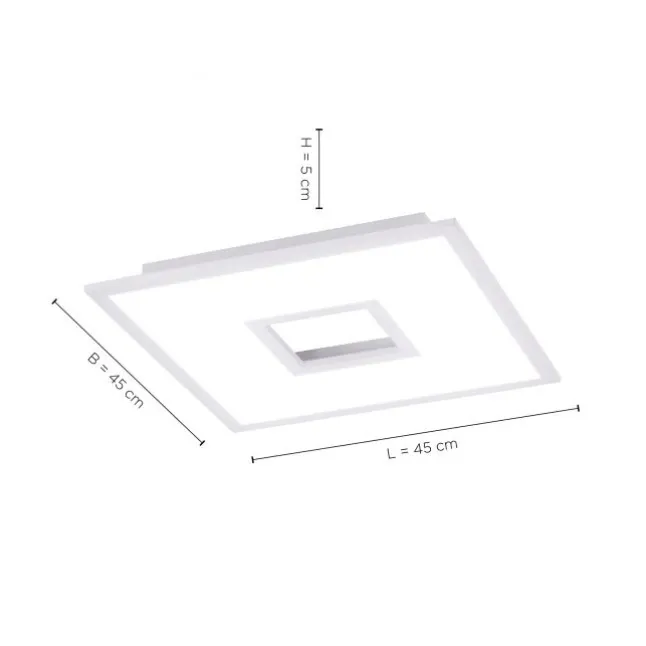 LED Panel, Cut-Out Design, 45x45 cm, RGBW, Fernbedienung