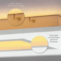 LED Panel, Cut-Out Design, 45x45 cm, RGBW, Fernbedienung