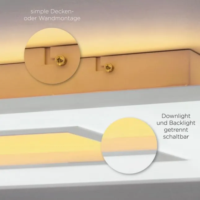 LED Panel, Cut-Out Design, 45x45 cm, RGBW, Fernbedienung