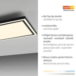 LED Panel, Deckenleuchte, dimmbar, App-Steuerung