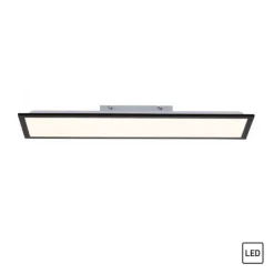 LED Panel, Deckenleuchte, flach, schwarz, rechteckig