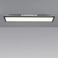 LED Panel, Deckenleuchte, flach, schwarz, rechteckig