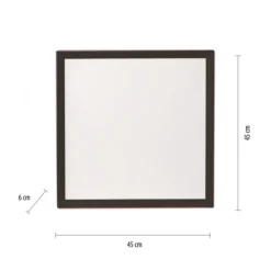 LED Panel, Deckenleuchte, schwarz, Fernbedienung, dimmbar
