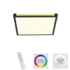 LED Panel Deckenleuchte, schwarz, dimmbar, Fernbedienung, Memory