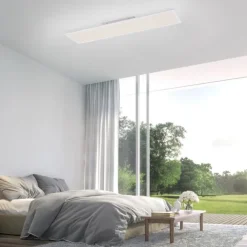 LED Panel, Deckenleuchte, weiß, 100x25 cm, dimmbar, Smart-Home