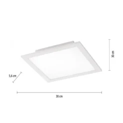 LED-Panel, Deckenleuchte, 30x30cm, dimmbar, Smart Home,