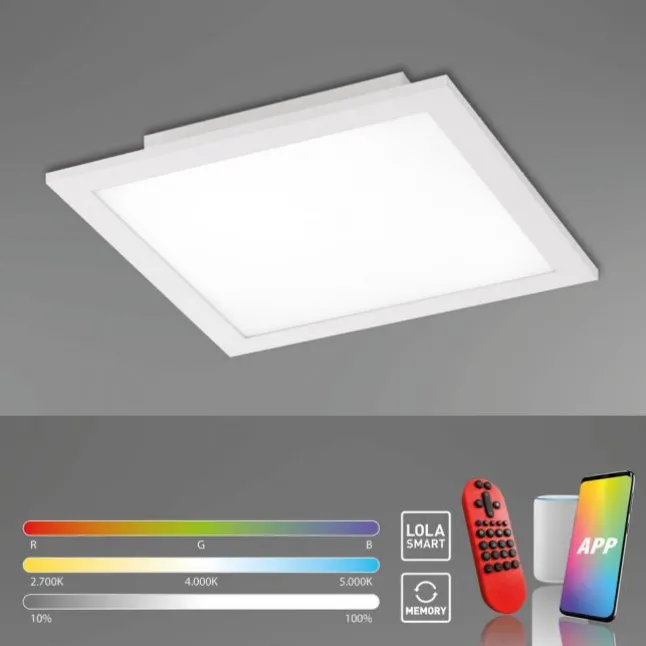 LED-Panel, Deckenleuchte, 30x30cm, dimmbar, Smart Home,
