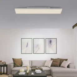 LED Panel, Deckenleuchte, 100x25cm, modern, Fernbedienung