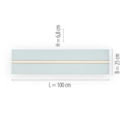 LED Panel, Deckenleuchte, 100x25cm, modern, Fernbedienung