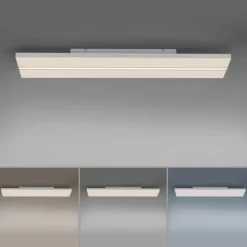 LED Panel, Deckenleuchte, 100x25cm, modern, Fernbedienung