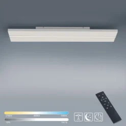 LED Panel, Deckenleuchte, 100x25cm, modern, Fernbedienung
