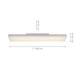LED Panel, digitaler Farbwechsel, CCT Steuerung, 100 x 25 cm