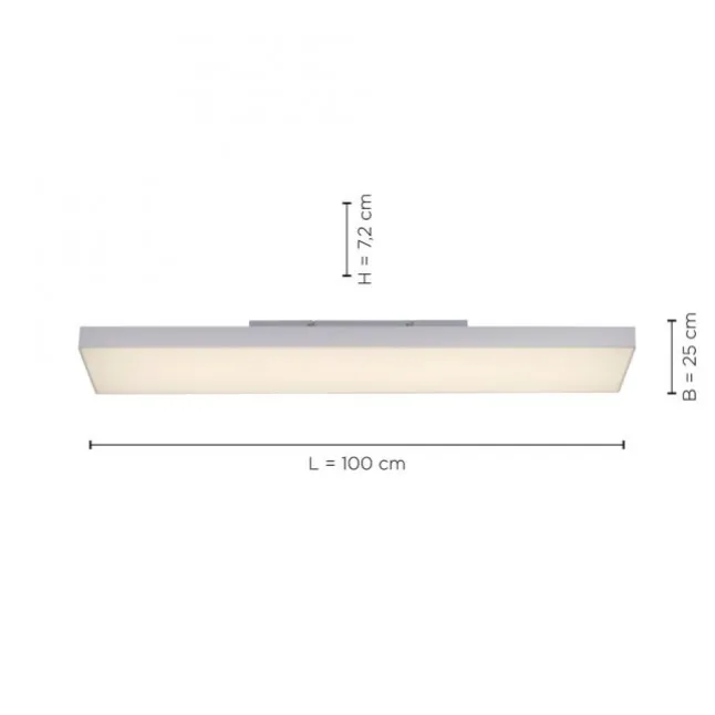 LED Panel, digitaler Farbwechsel, CCT Steuerung, 100 x 25 cm