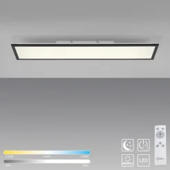 LED Panel. Flat. Deckenleuchte, schwarz, dimmbar