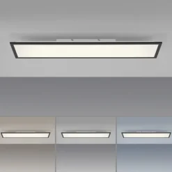 LED Panel. Flat. Deckenleuchte, schwarz, dimmbar